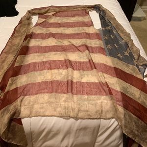 Boutique brand American flag cover up